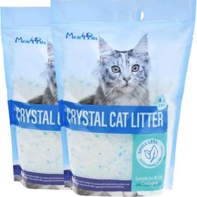 Crystal Cat Litter For Pets, No Caking, Odor Control, Light Weight, Low Dust, Easy To Use (Option: Cologne-4Pack)